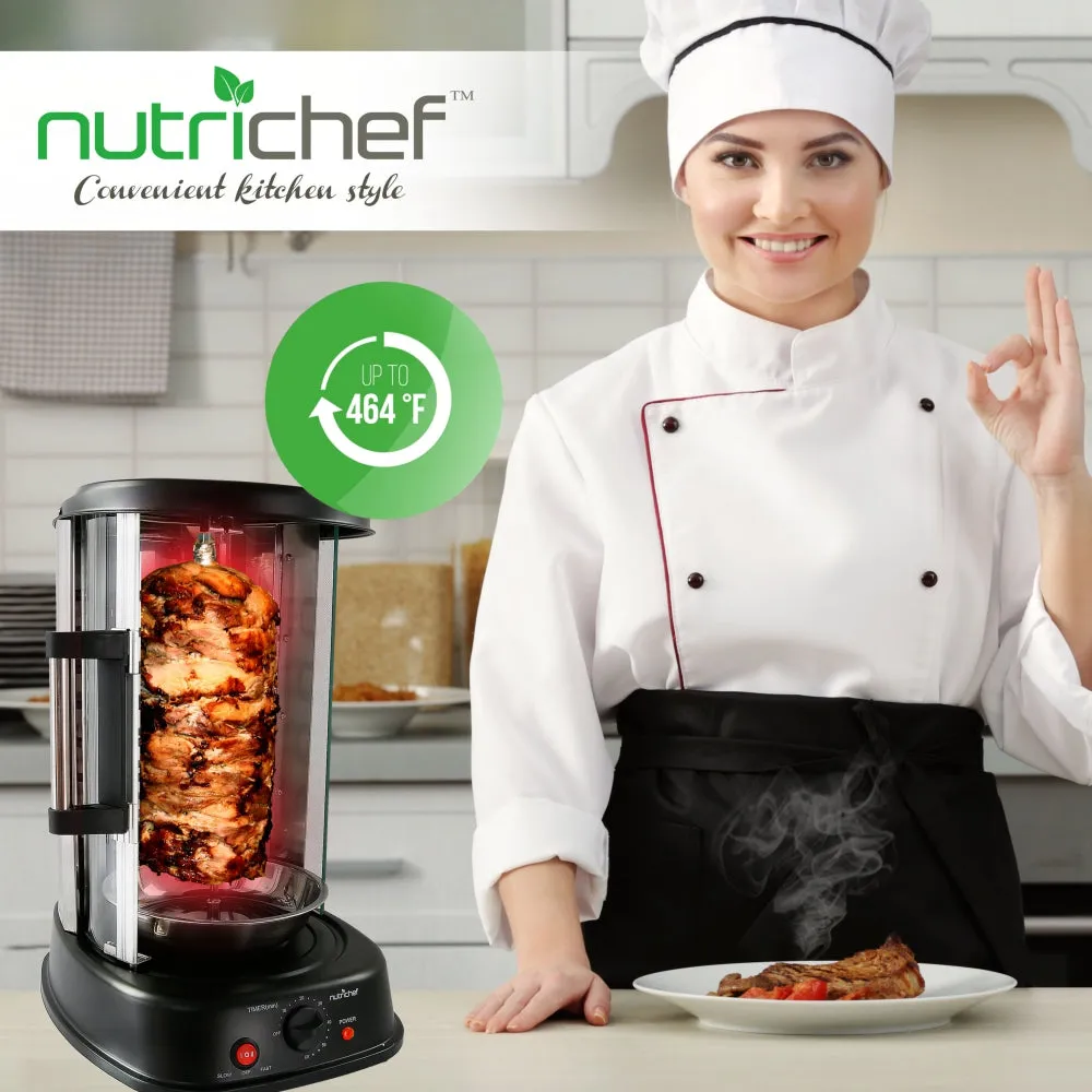 Nutrichef four vertical rôtissoire kebab 1500 W