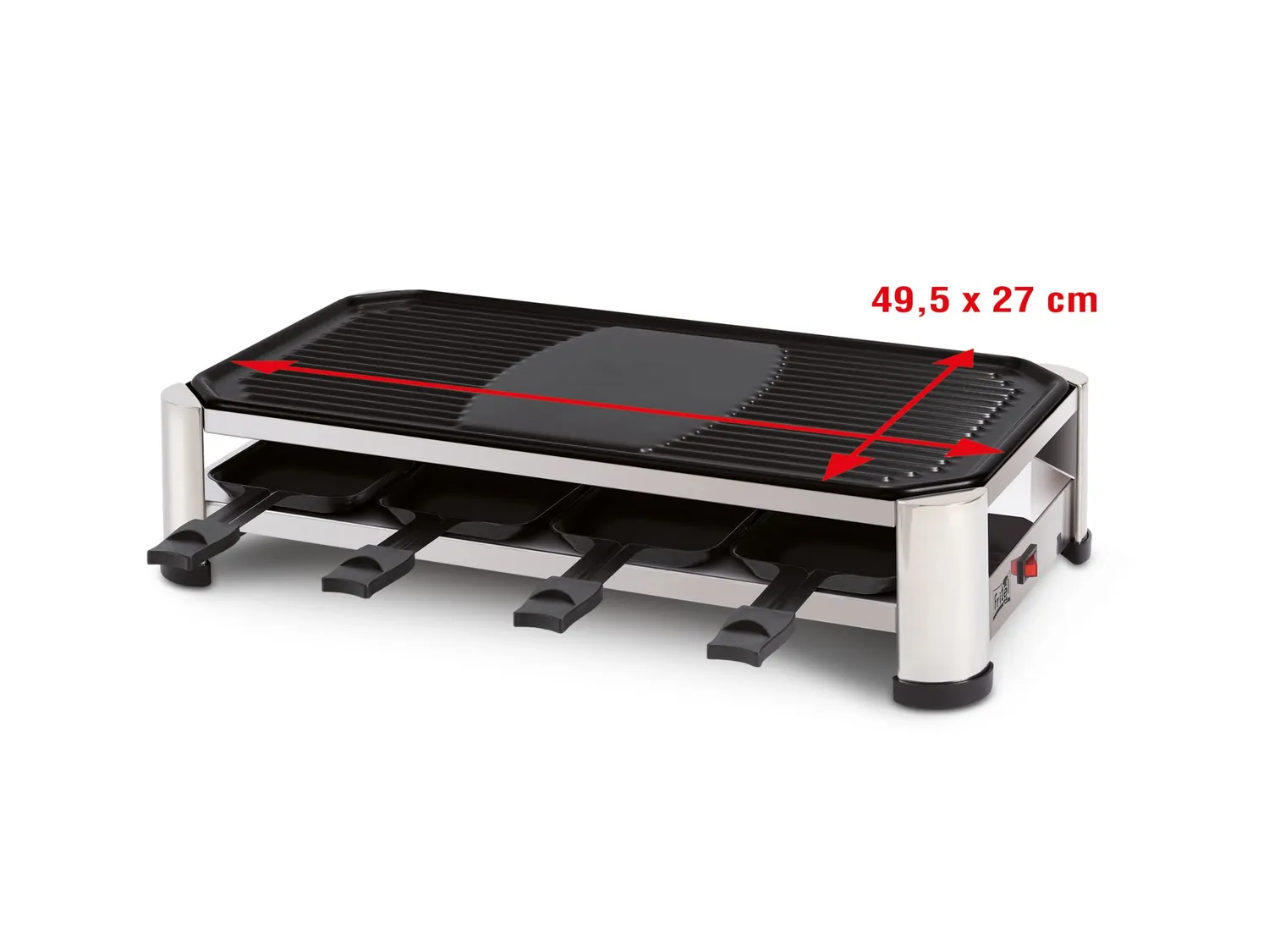 Fritel RG 2170 raclette grill 49,5x27 cm 2-8 personnes