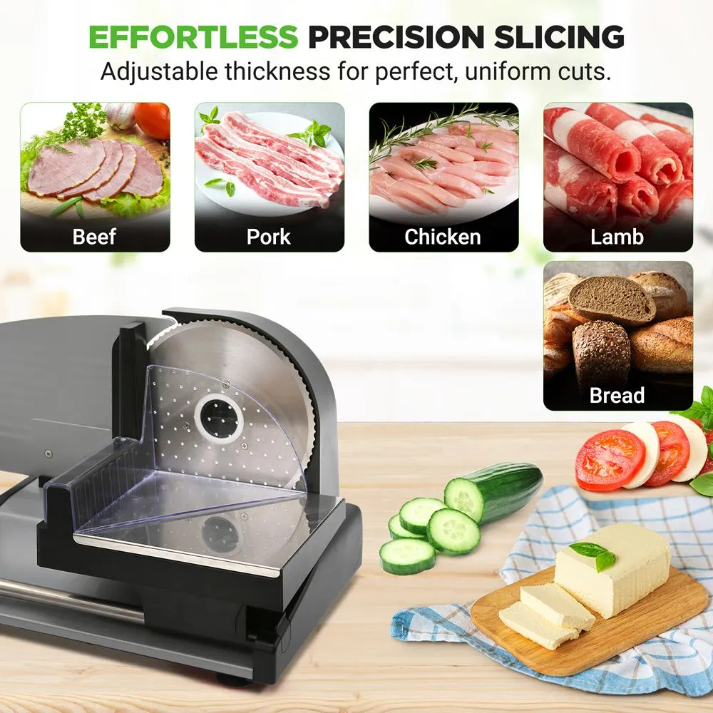 Nutrichef Lame Hachoir Électrique Inox Dentelée