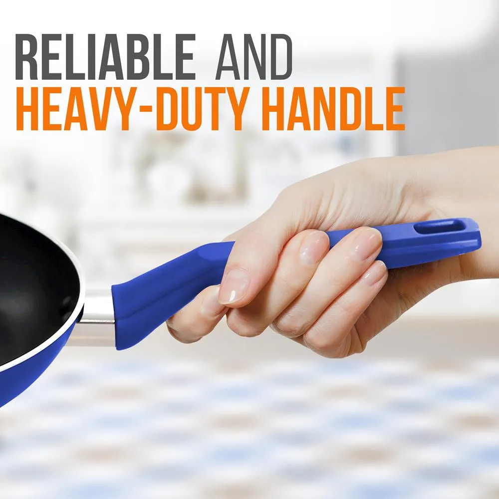 Nutrichef poêle 20 cm antiadhésive bleue