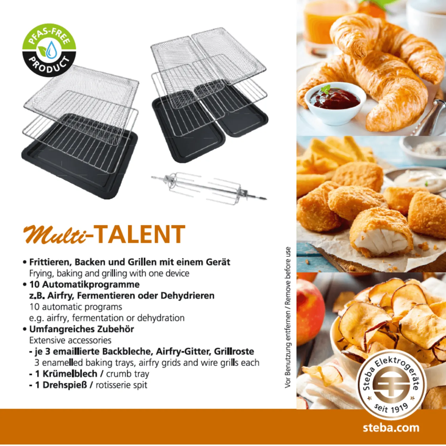 Steba AF 24 Tri-Zone four airfryer grill 24 L
