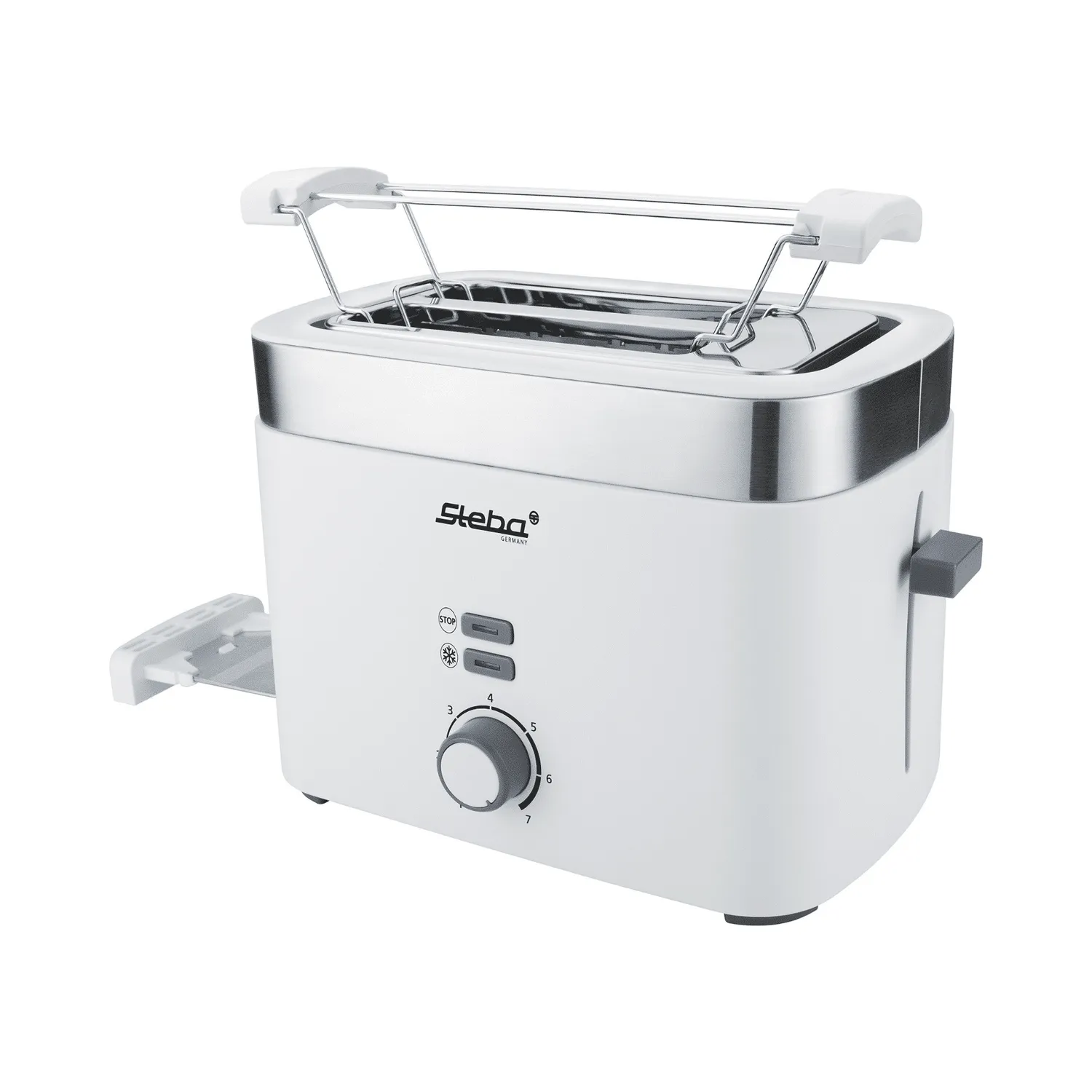 Steba TO 10 Bianco grille-pain blanc 2 tranches