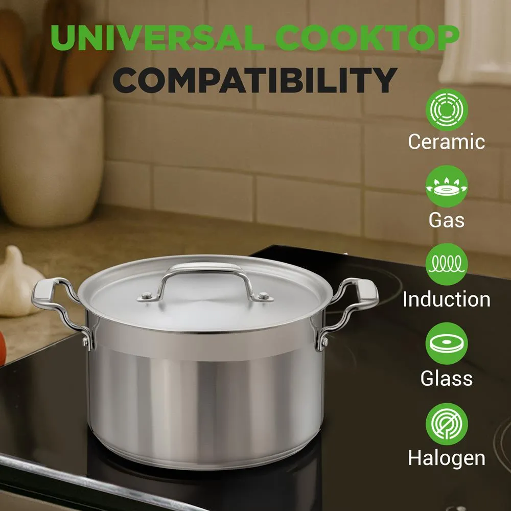 Nutrichef faitout inox 5 QT induction 4,7 L