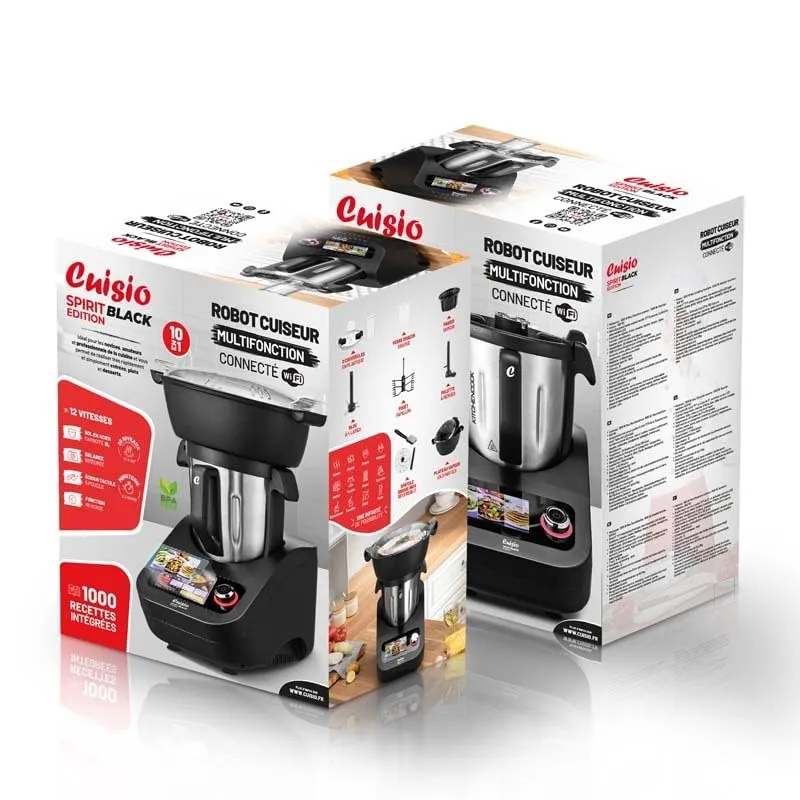 Kitchencook Cuisio Spirit robot cuiseur connecté 3 L noir 1300 W