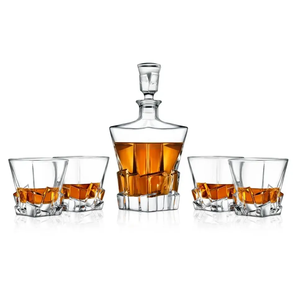 Nutrichef carafe whisky cristal 800 ml + 4 verres