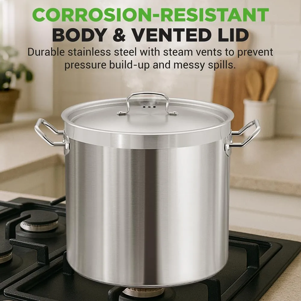Nutrichef NCSPT40Q faitout inox 40 QT induction