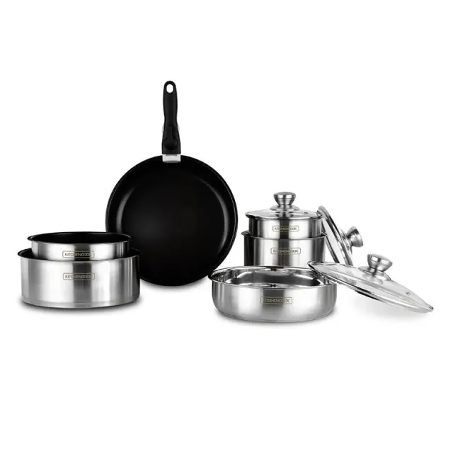 KITCHENCOOK Flex10 IX batterie inox 10 pièces induction