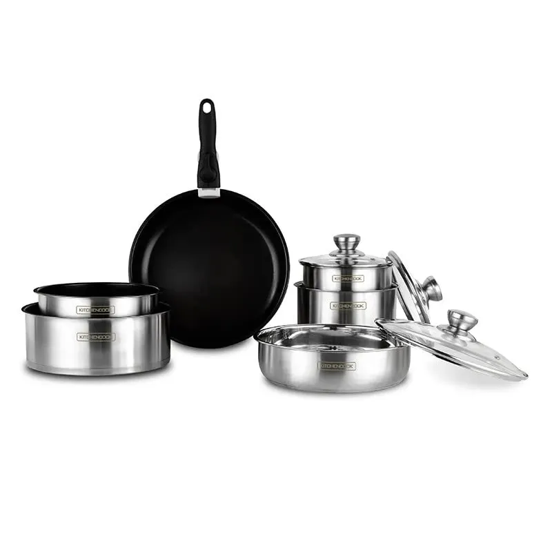 KITCHENCOOK Flex10 IX batterie inox 10 pièces induction