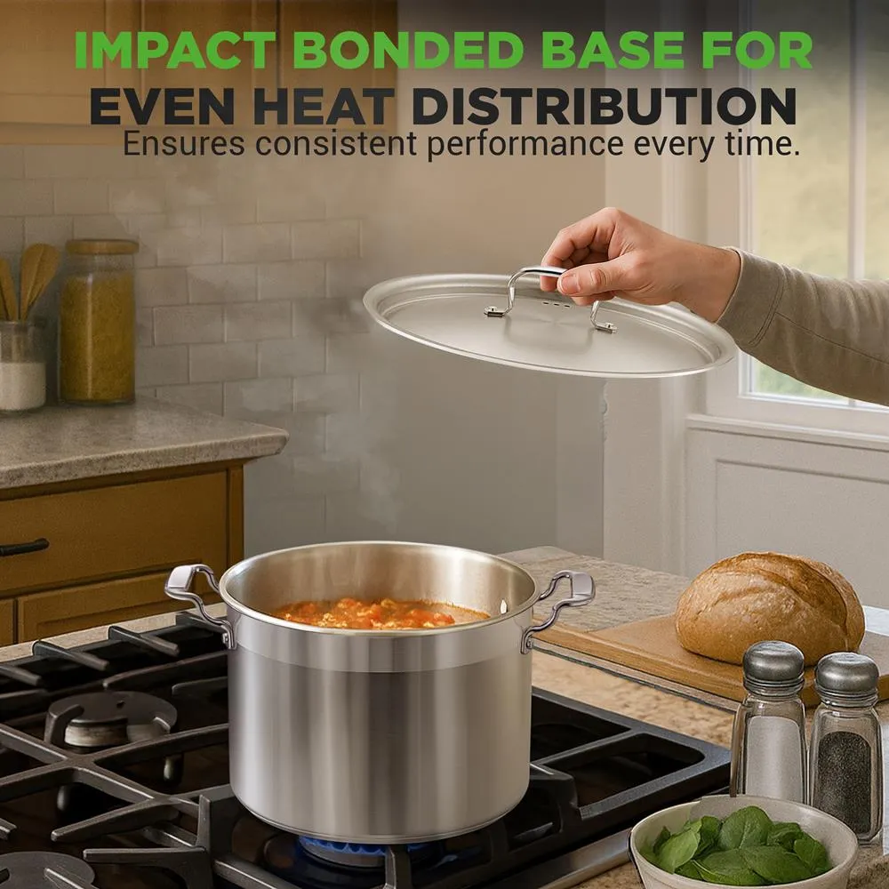 Nutrichef NCSPT8Q faitout inox 8 QT induction familial