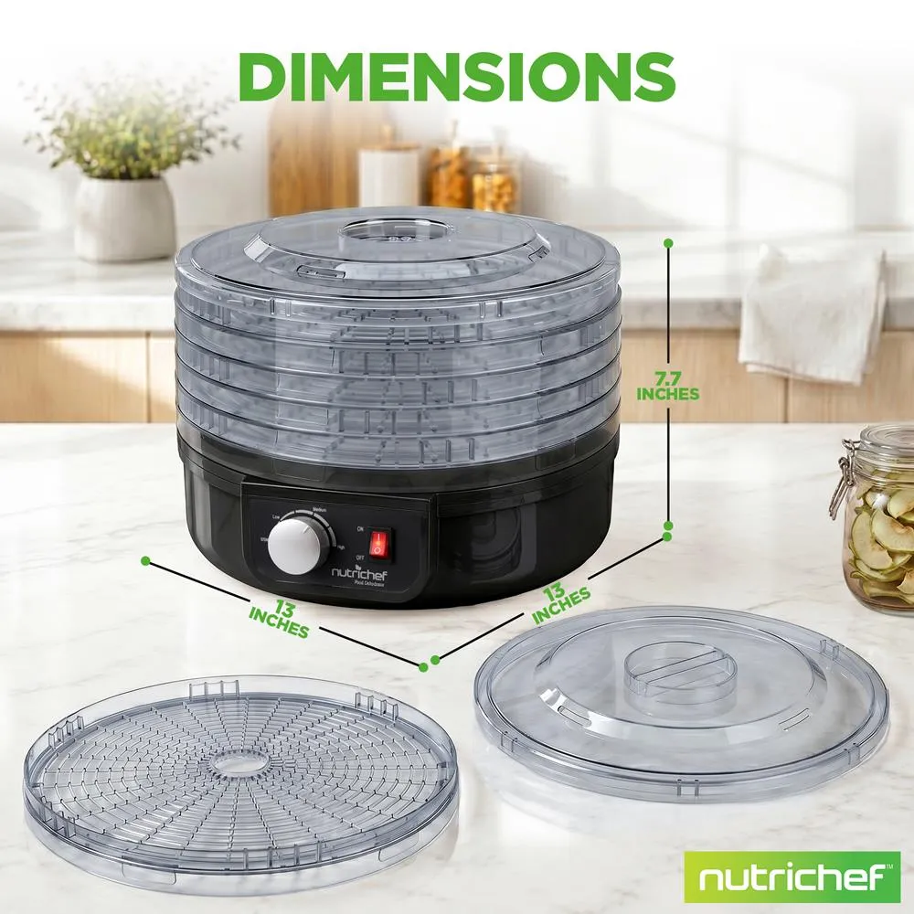 Nutrichef déshydrateur alimentaire électrique 5 plateaux noir