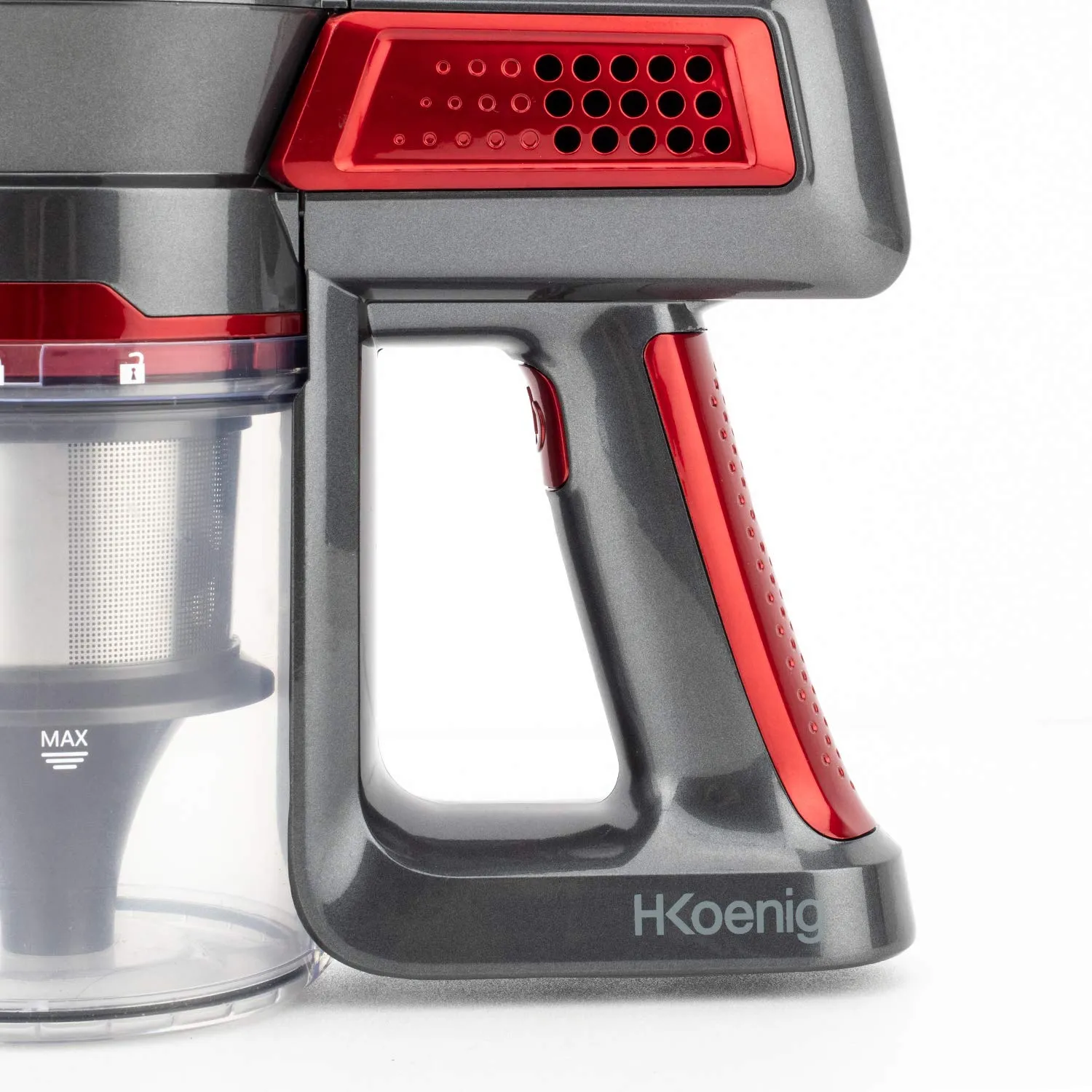 H.Koenig UP810 PowerClean+ aspirateur balai sans fil rouge