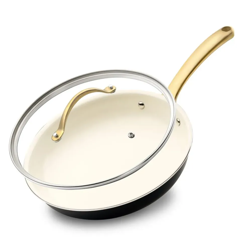 Nutrichef Poêle 8 Pouces Couvercle 1 Qt Induction