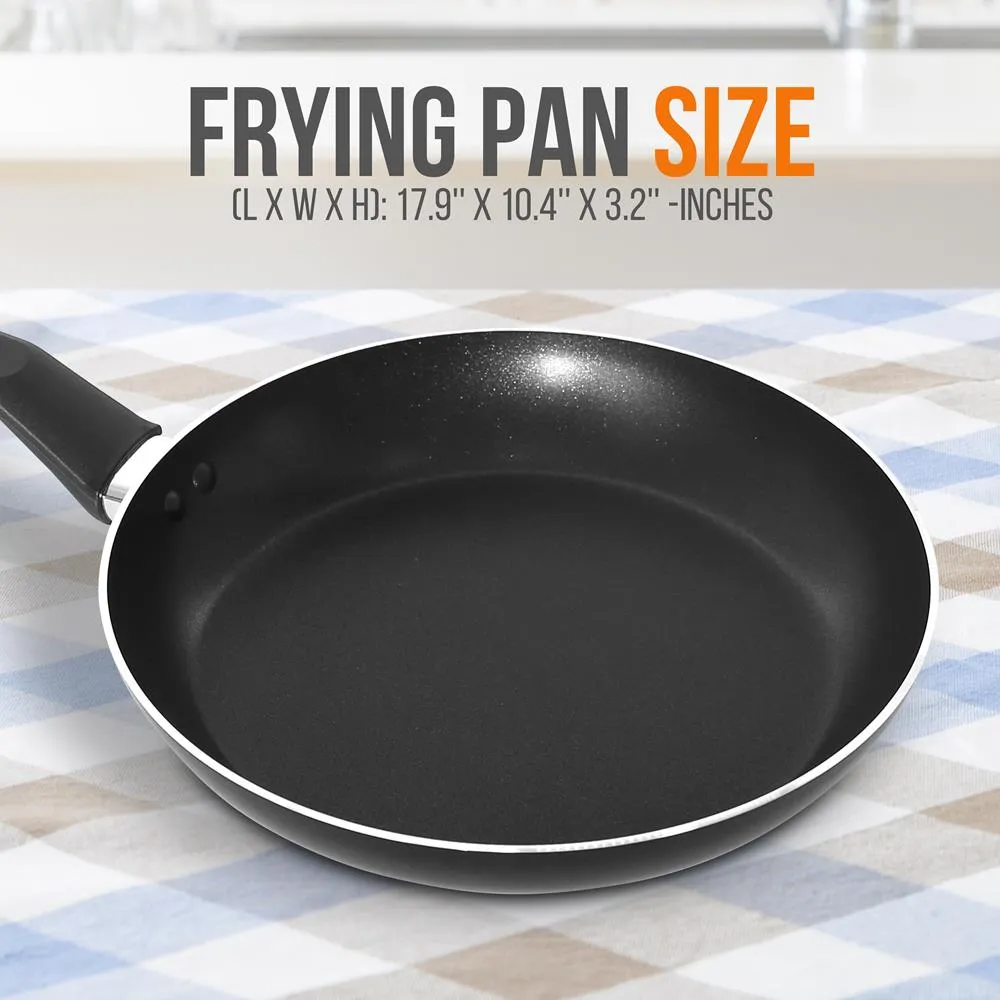 Nutrichef poêle antiadhésive 25 cm noire sans PFOA