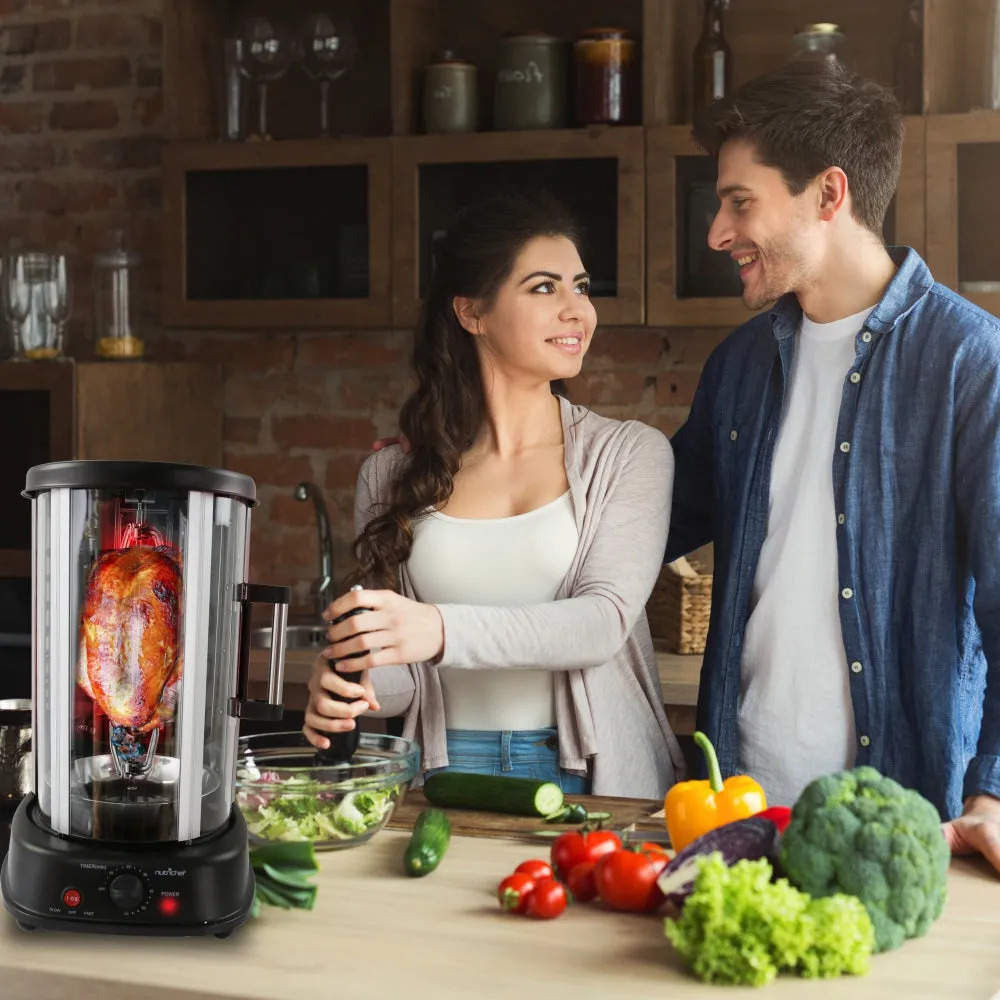 Nutrichef Four rôtissoire verticale kebab 1500 W