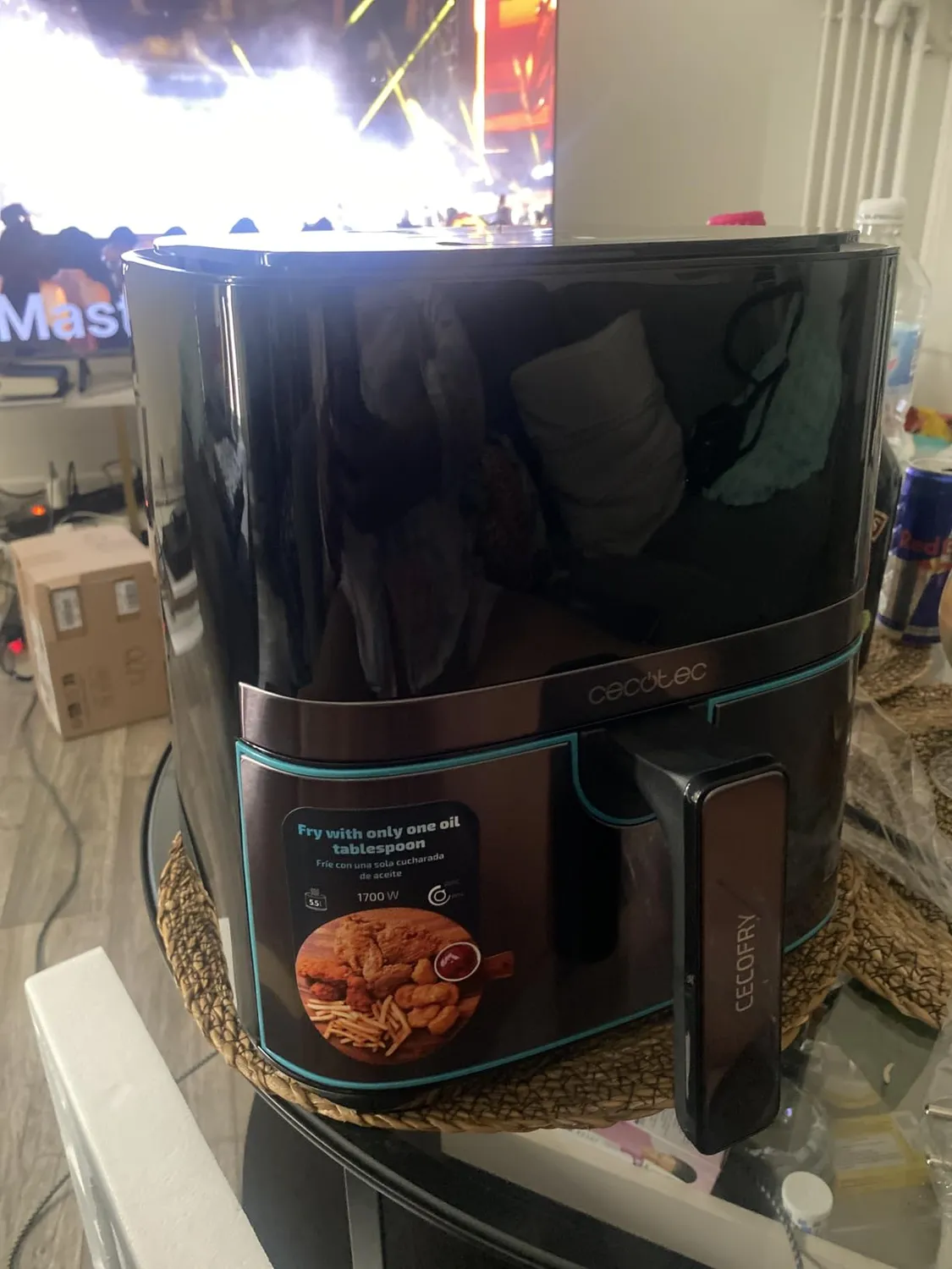 Cecotec Cecofry Full InoxBlack Pro 5500 friteuse 5,5 L noire