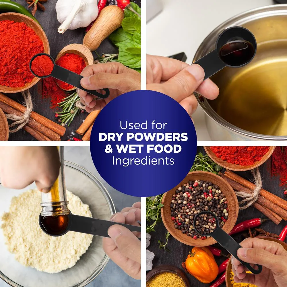 Nutrichef set 5 cuillères doseuses polypropylène mesures précises