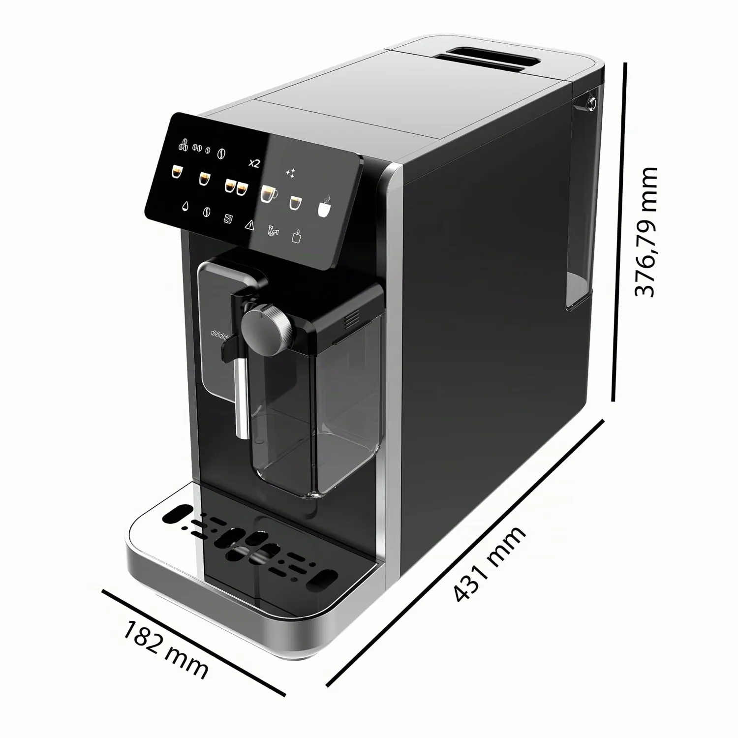 Cecotec Cremmaet Lungo Latte Art machine à café grains 19 bars