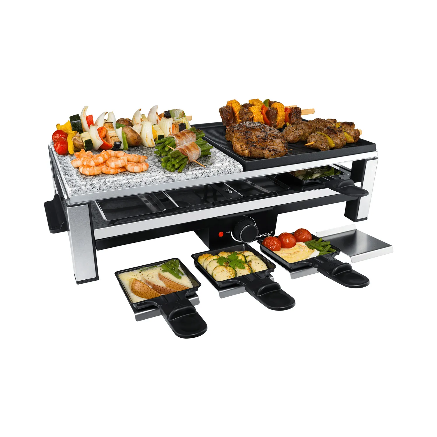 Steba RC 108 appareil raclette 8 personnes pierre