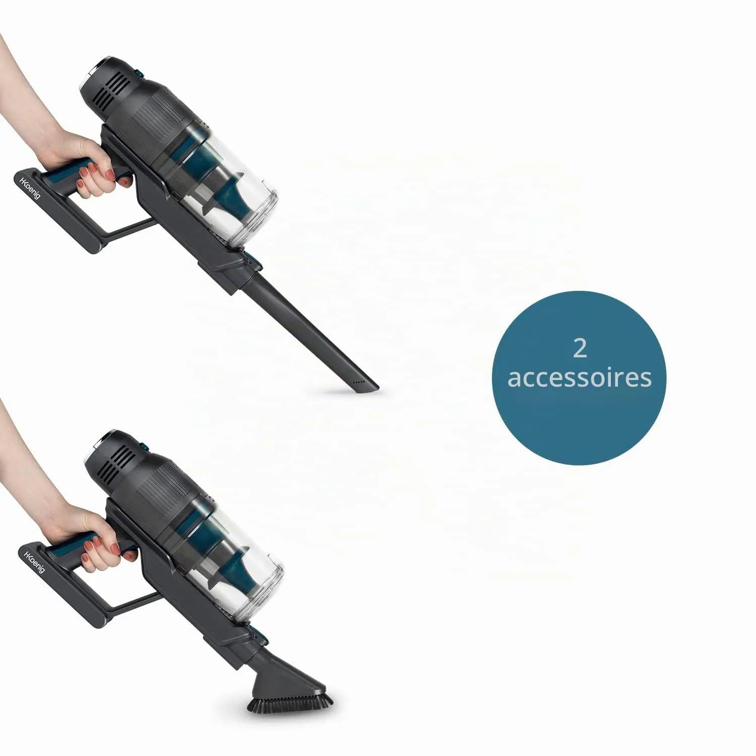 H.Koenig UPX26 Aspirateur Pliable sans Fil 40 min