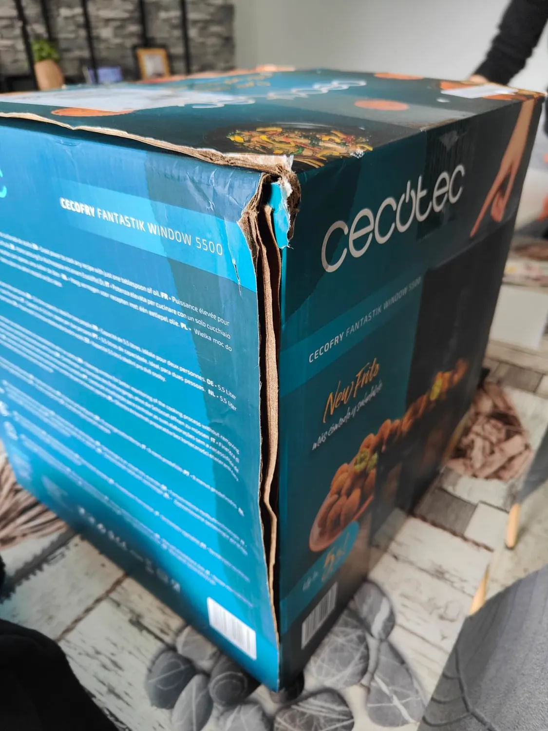 Cecotec Cecofry Fantastik Window 5500 friteuse air 5,5L noir