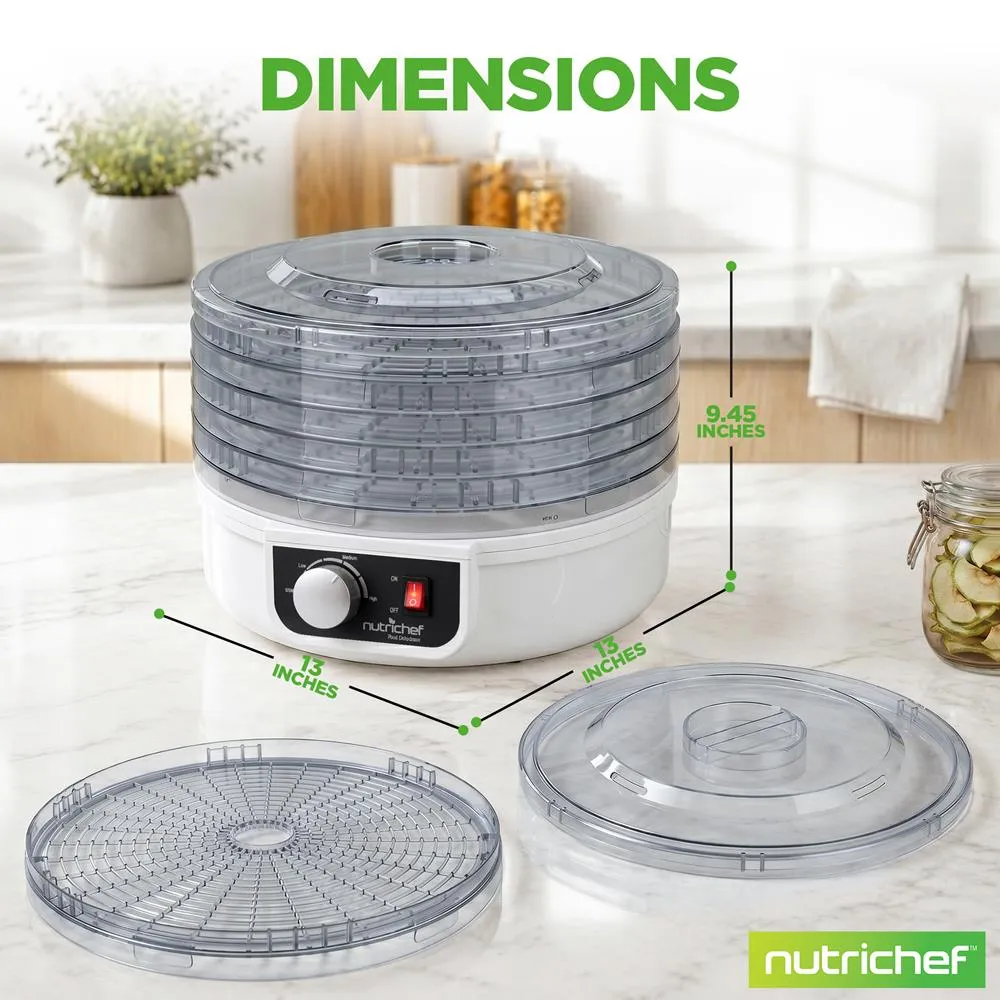 Nutrichef déshydrateur blanc compact un bouton