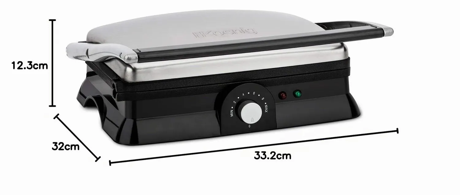 H.Koenig GR20 grill plancha électrique inox 2000W