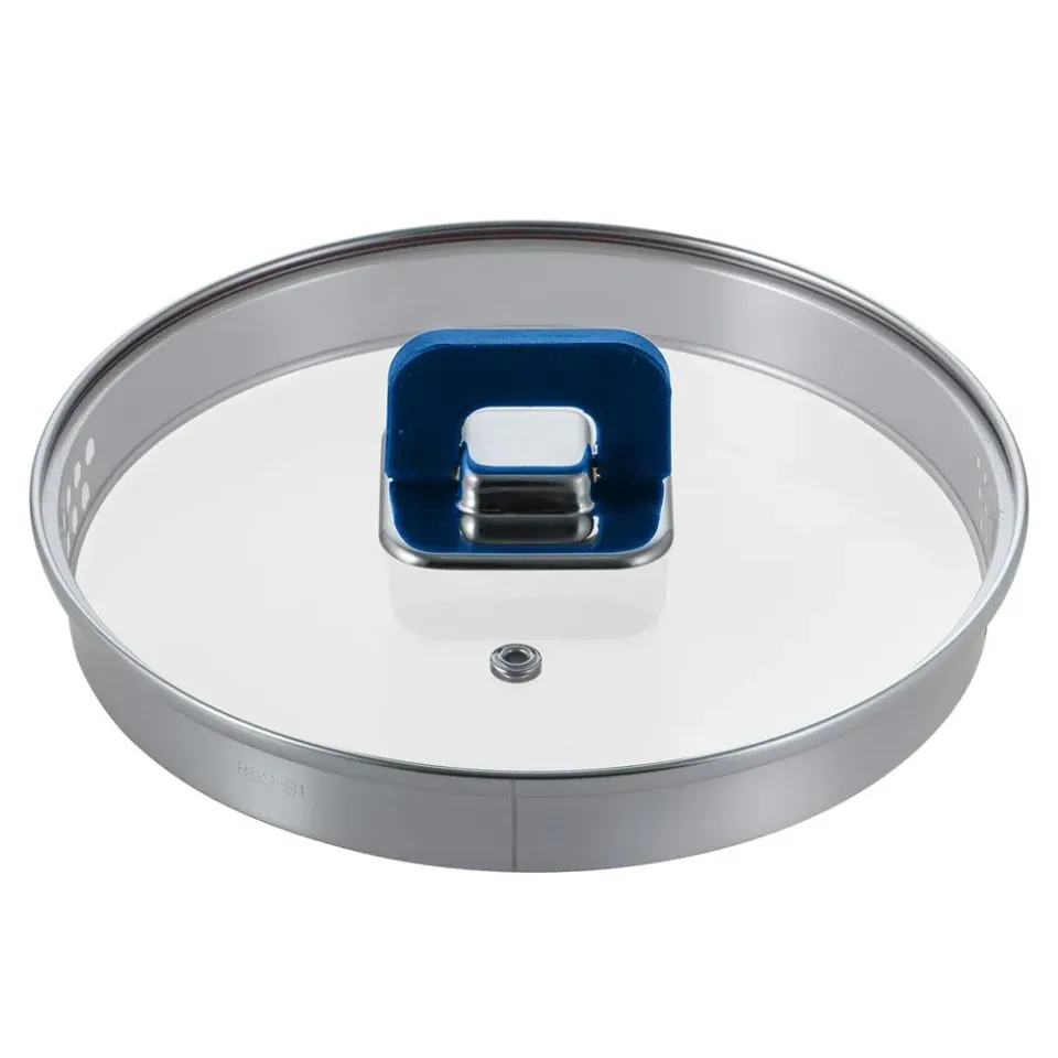 Nutrichef couvercle casserole verre bleu 20 cm