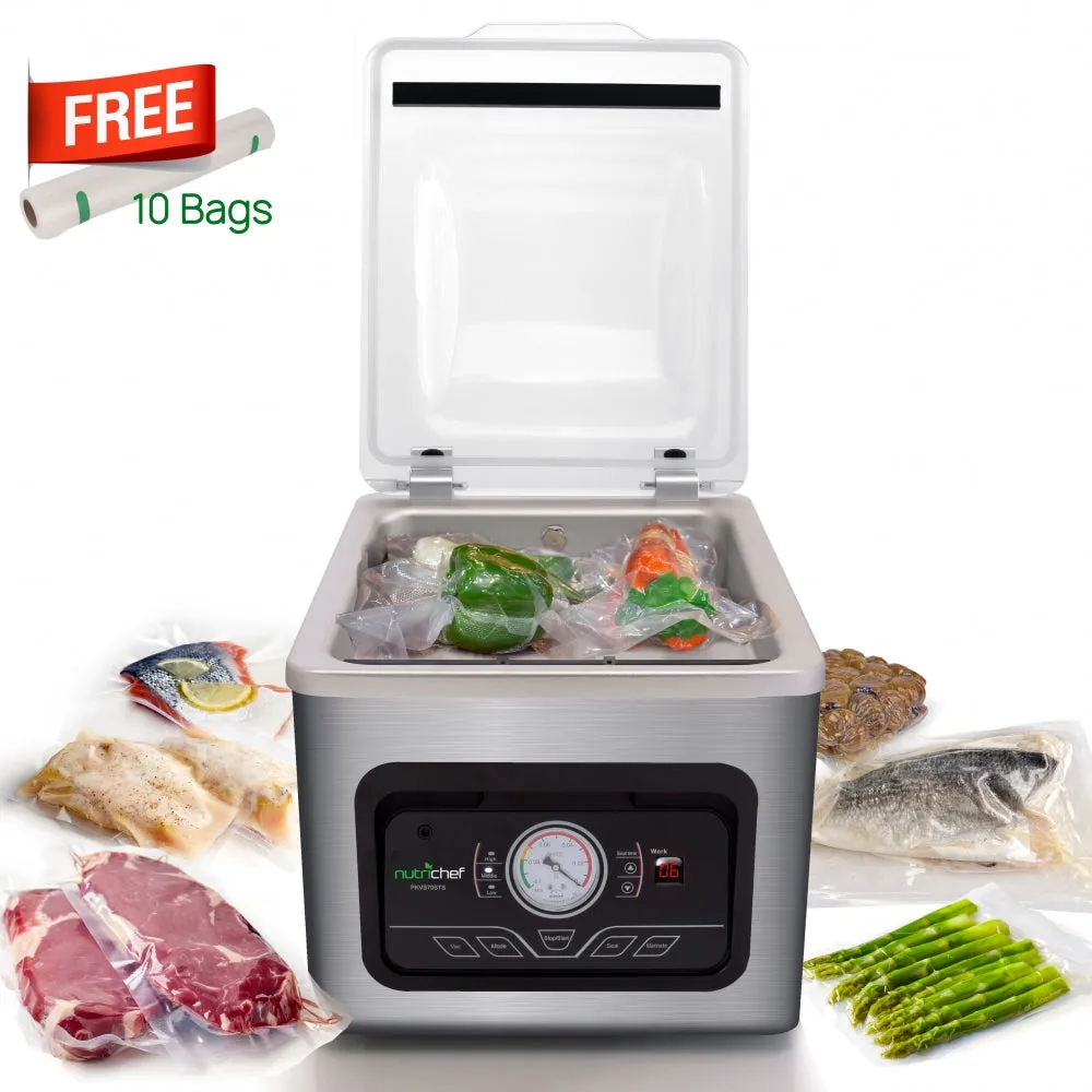 Nutrichef machine sous vide à cloche inox 8 L