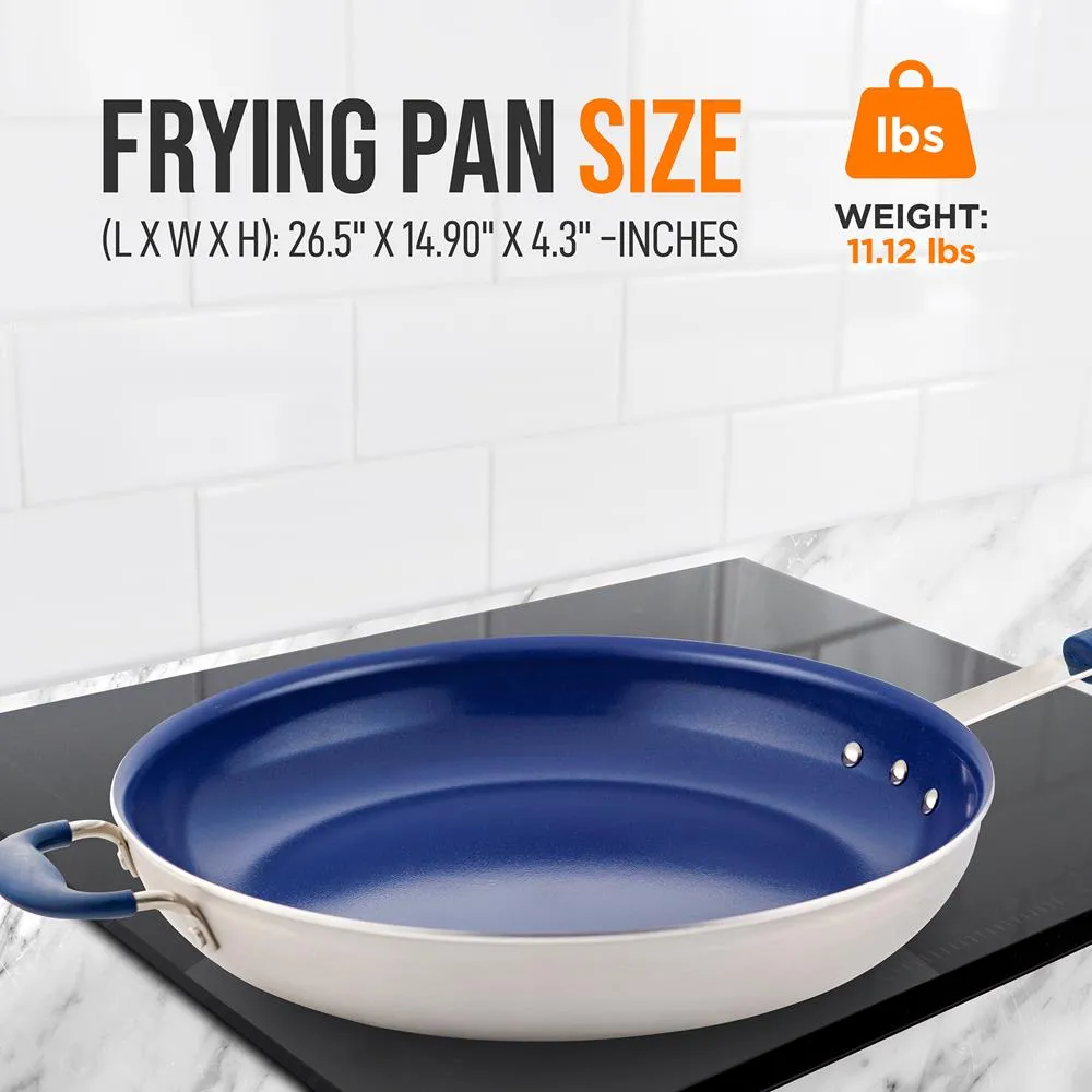 Nutrichef NCFRYP14 poêle 35 cm céramique antiadhésive