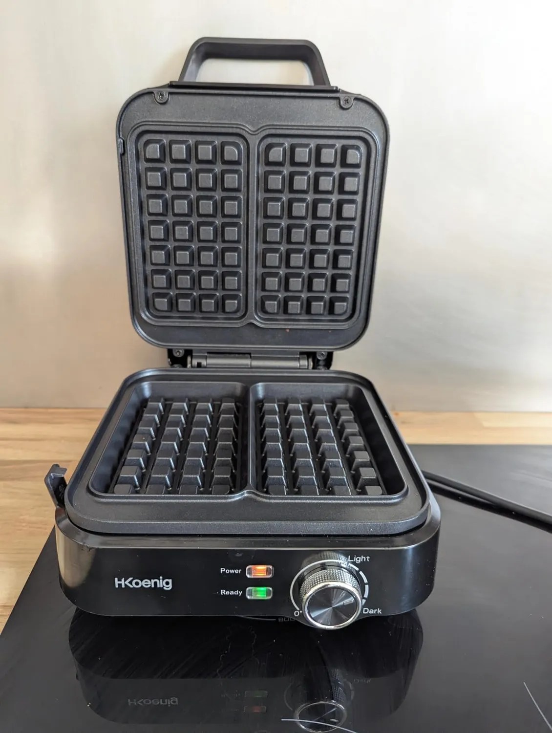 H.Koenig GFX420 gaufrier belge compact 1200W noir
