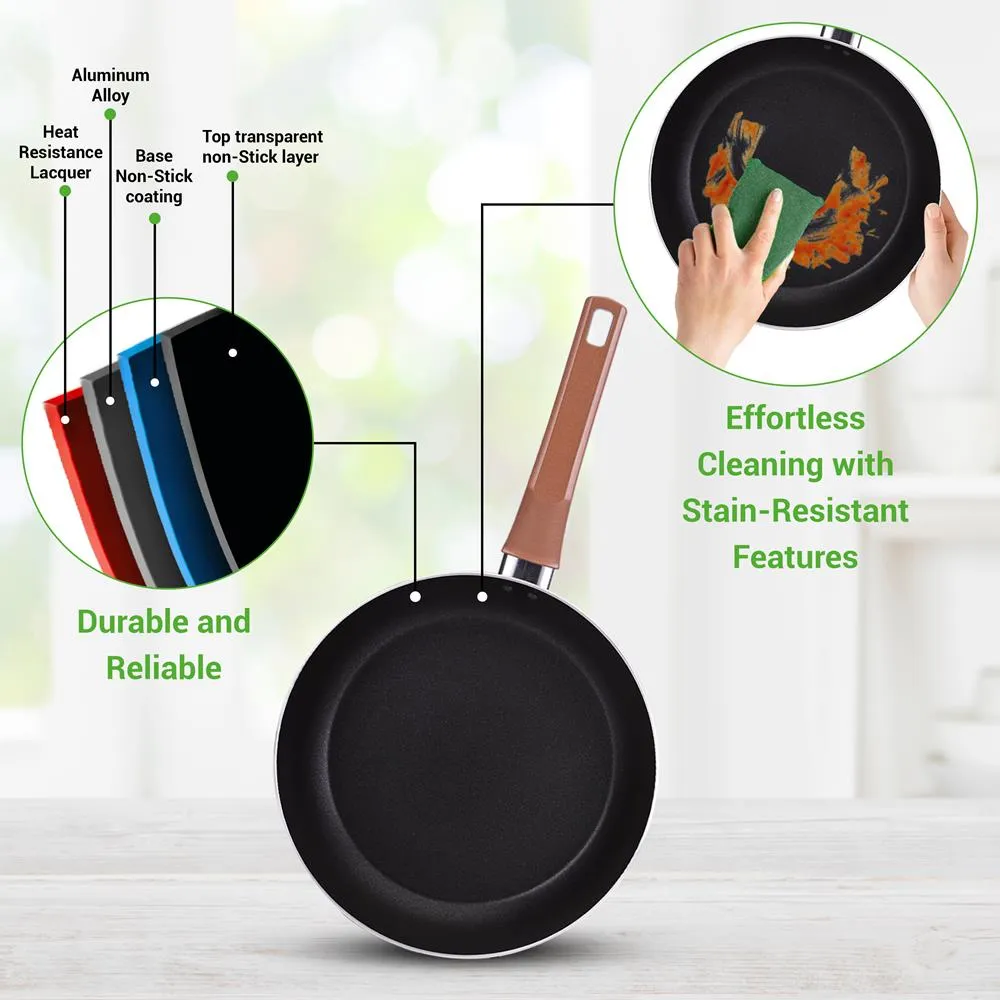 Nutrichef Batterie Cuisine 13 Pièces Marron