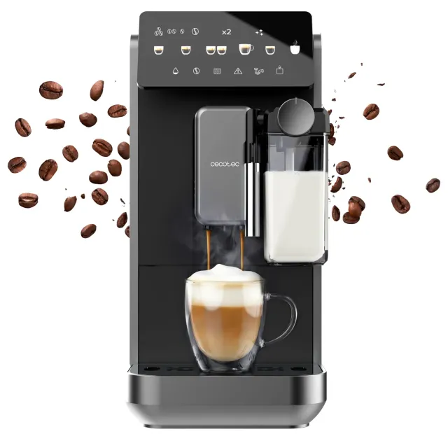 Cecotec Cremmaet Lungo Latte Art machine à café grains 19 bars