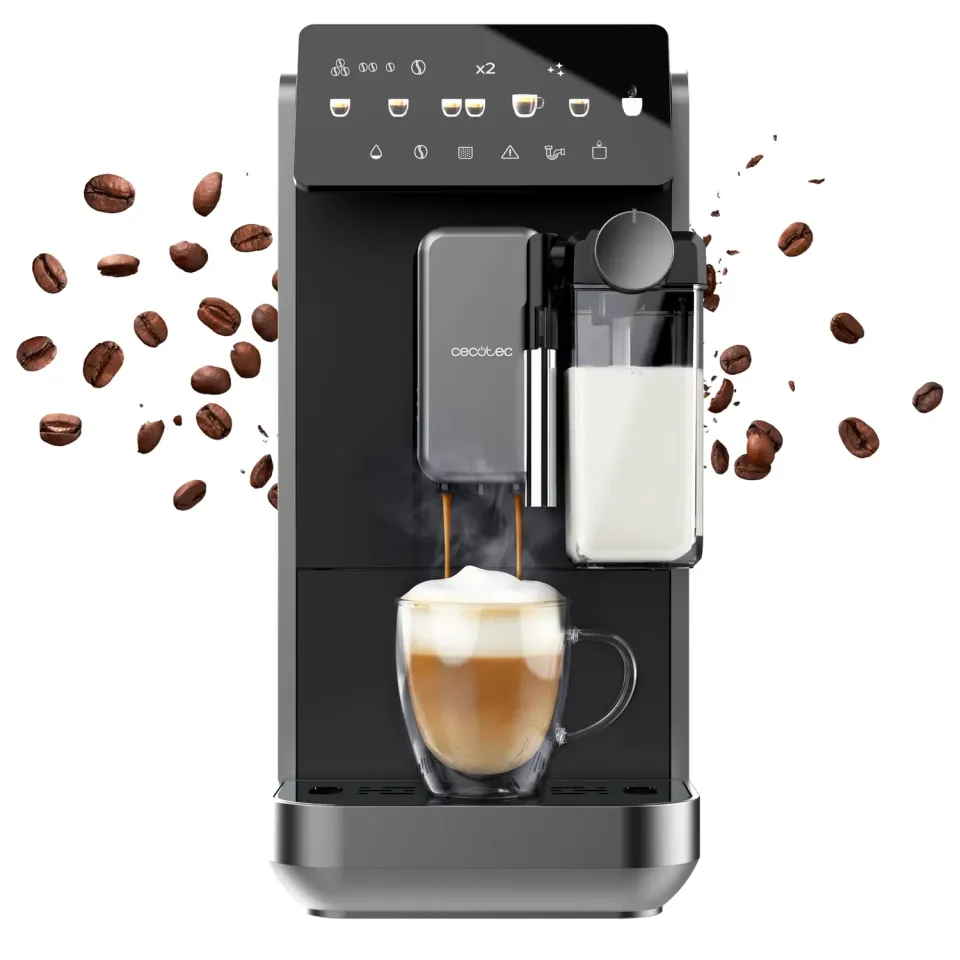 Cecotec Cremmaet Lungo Latte Art machine à café grains 19 bars