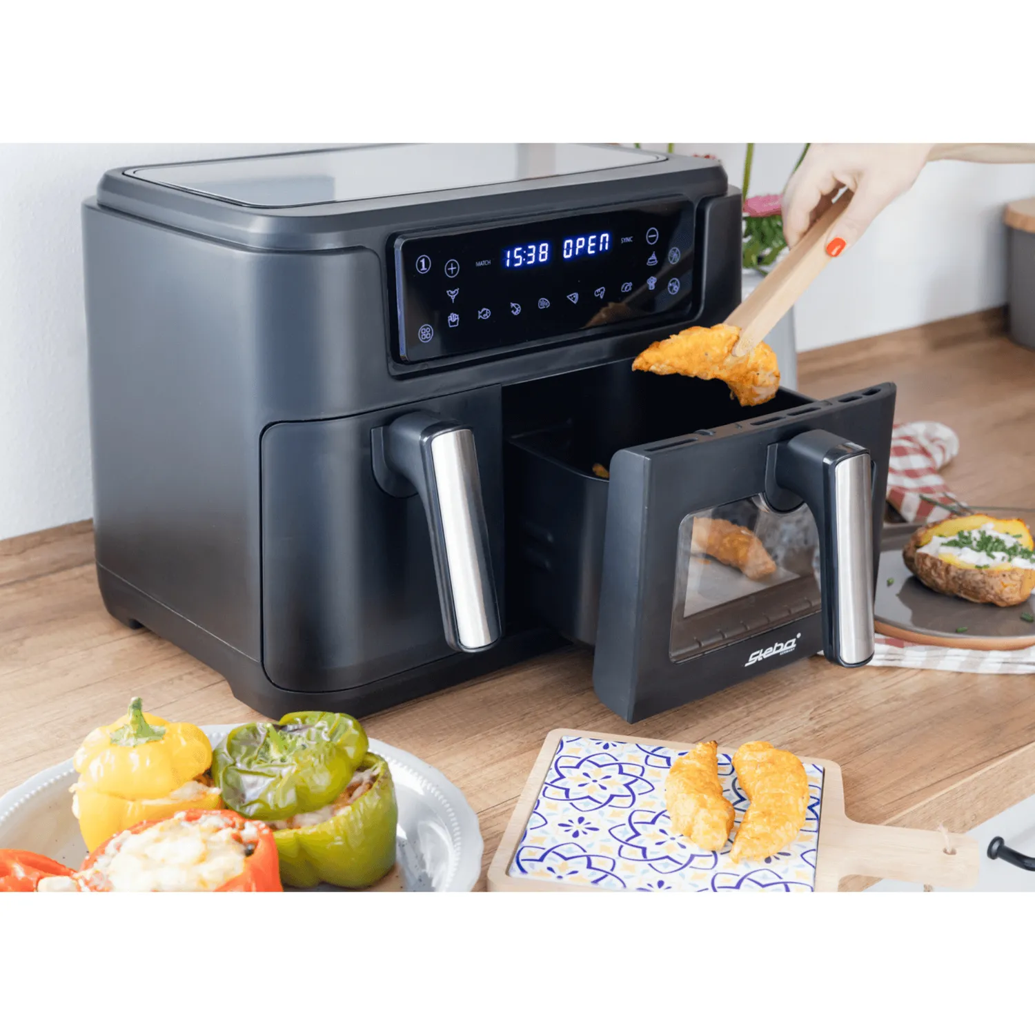 Steba HF 9500 Duo friteuse sans huile double 9,5 L