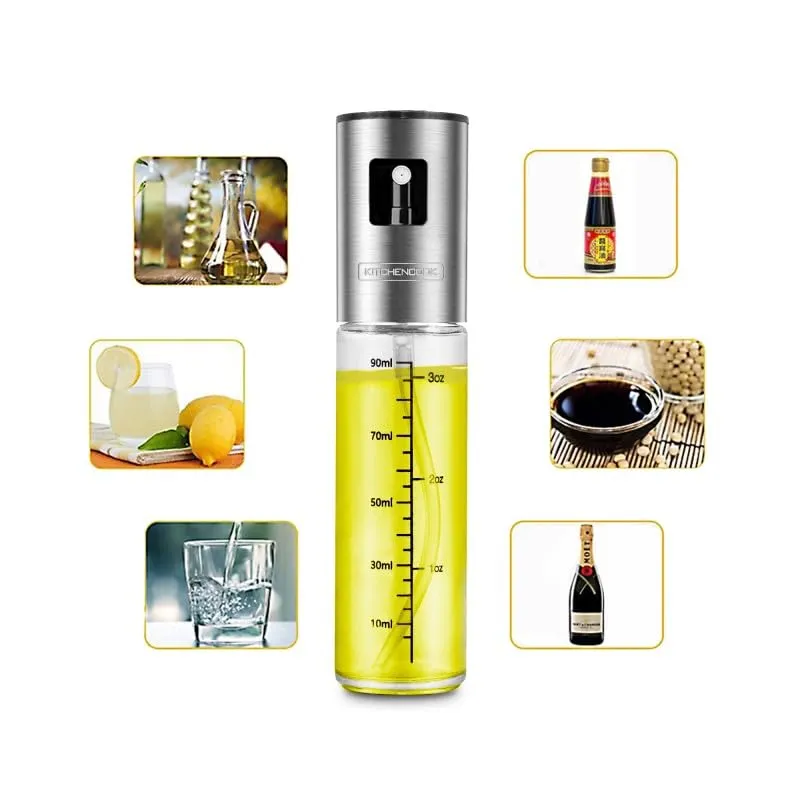 KITCHENCOOK Spray90 spray huile cuisine 90 ml verre inox