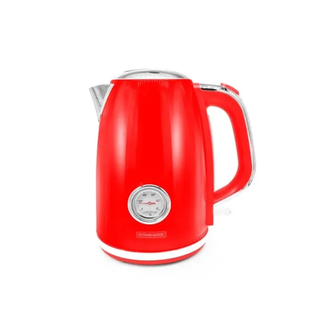 Kitchencook Retro Tea bouilloire rouge 1,7 L inox