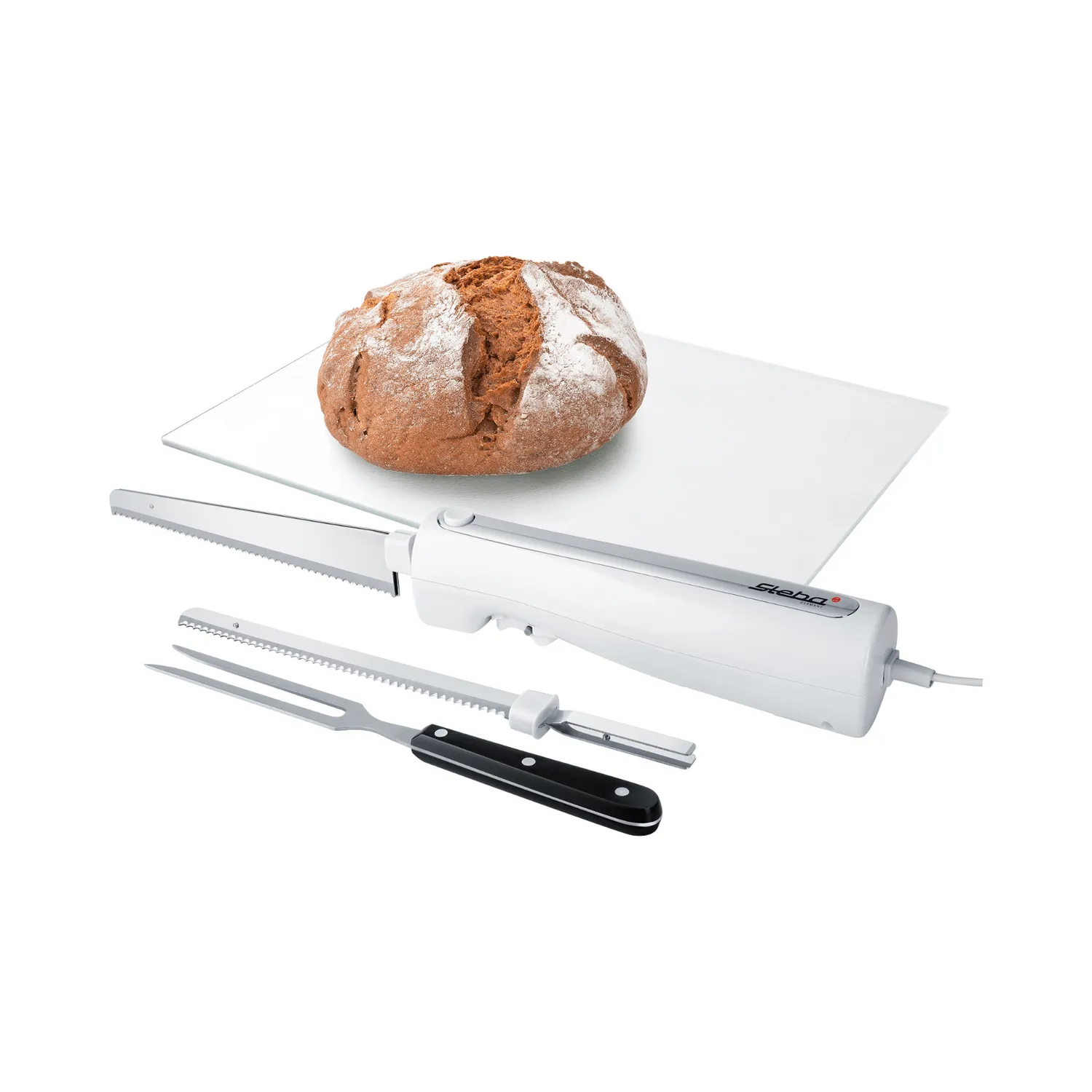 Steba EM 3 couteau électrique inox 2 lames