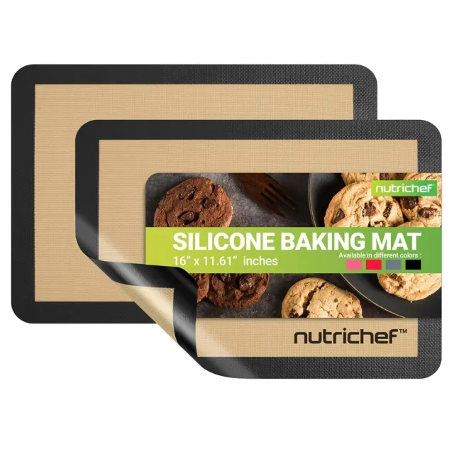 Nutrichef tapis cuisson silicone x2 antiadhésif