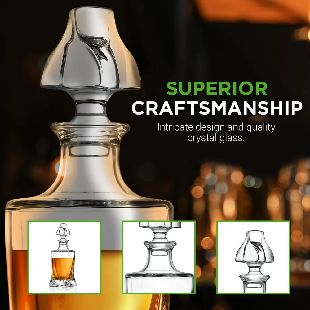 Nutrichef carafe whisky verre 750 ml décanteur