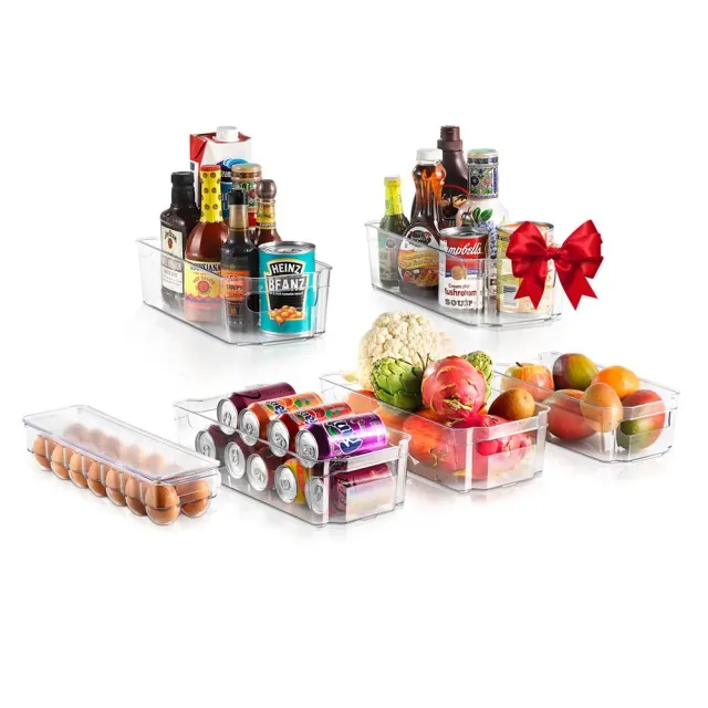 Nutrichef organisateurs frigo transparent 6 pièces