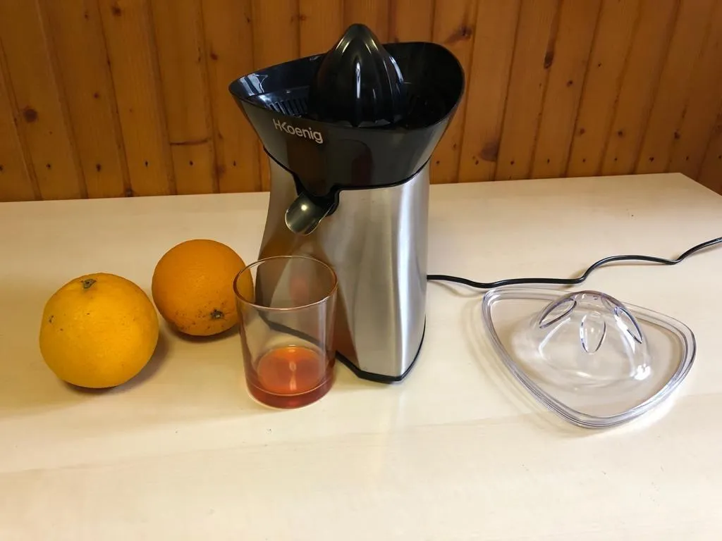 H.Koenig AGR60 presse-agrumes électrique inox 2 cônes