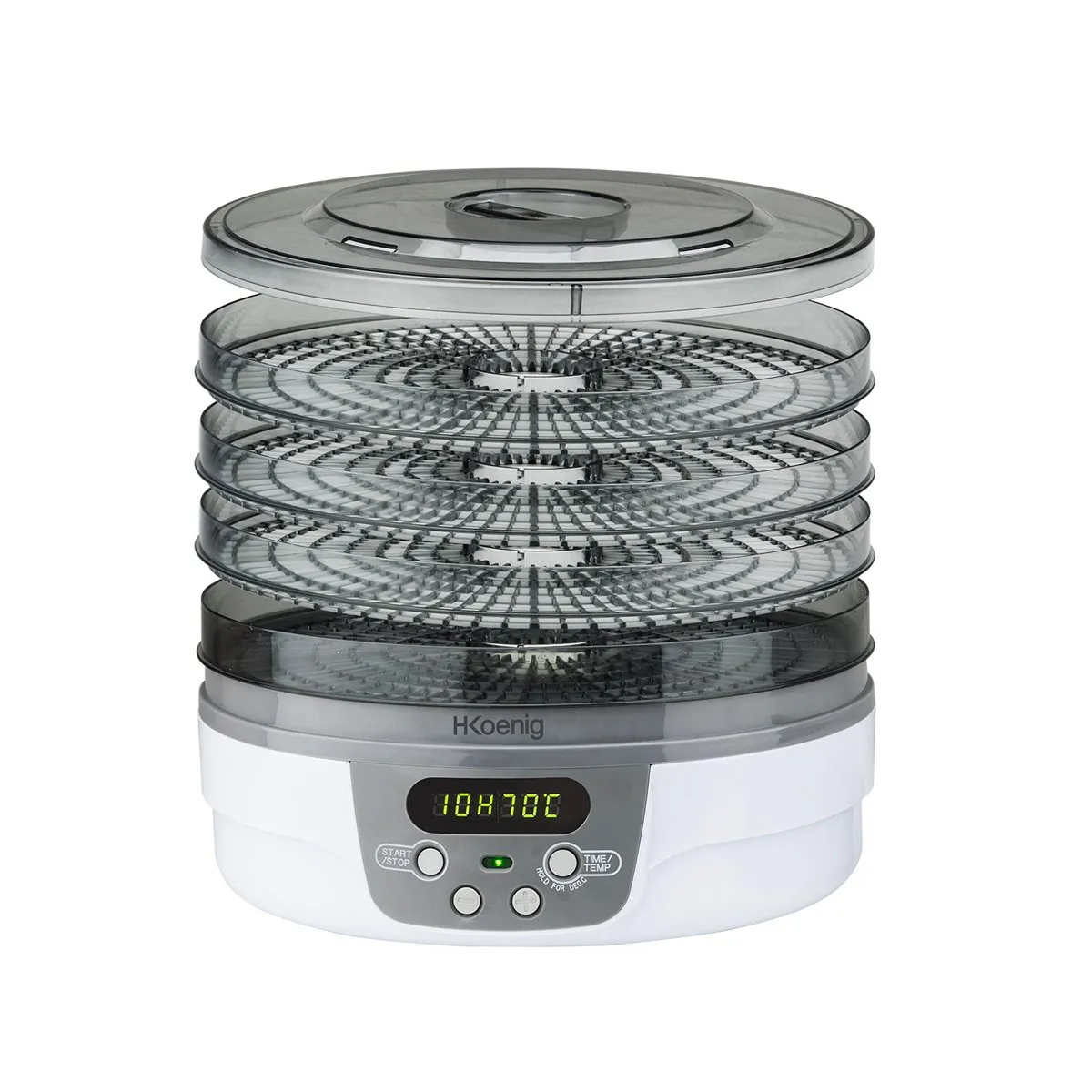 H.Koenig DSY700 déshydrateur alimentaire 5 plateaux blanc