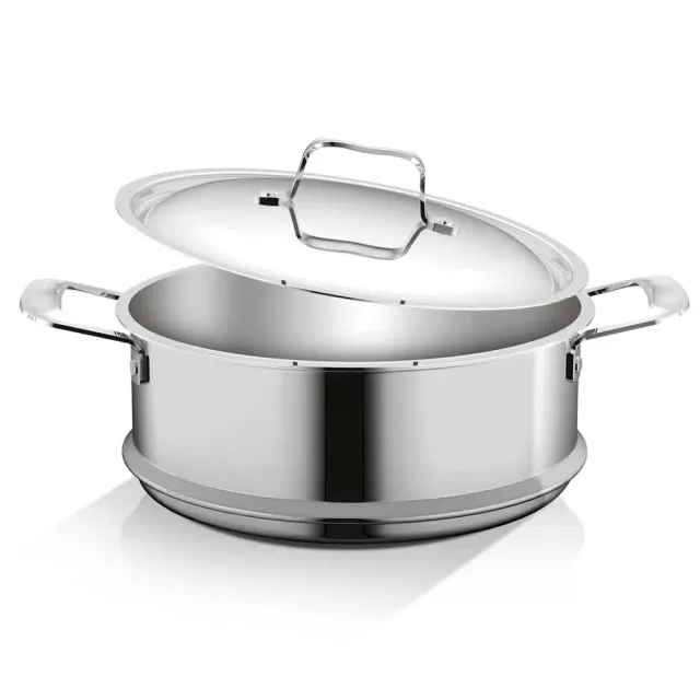 Nutrichef NCSSX45 panier vapeur inox avec couvercle 8 Qt