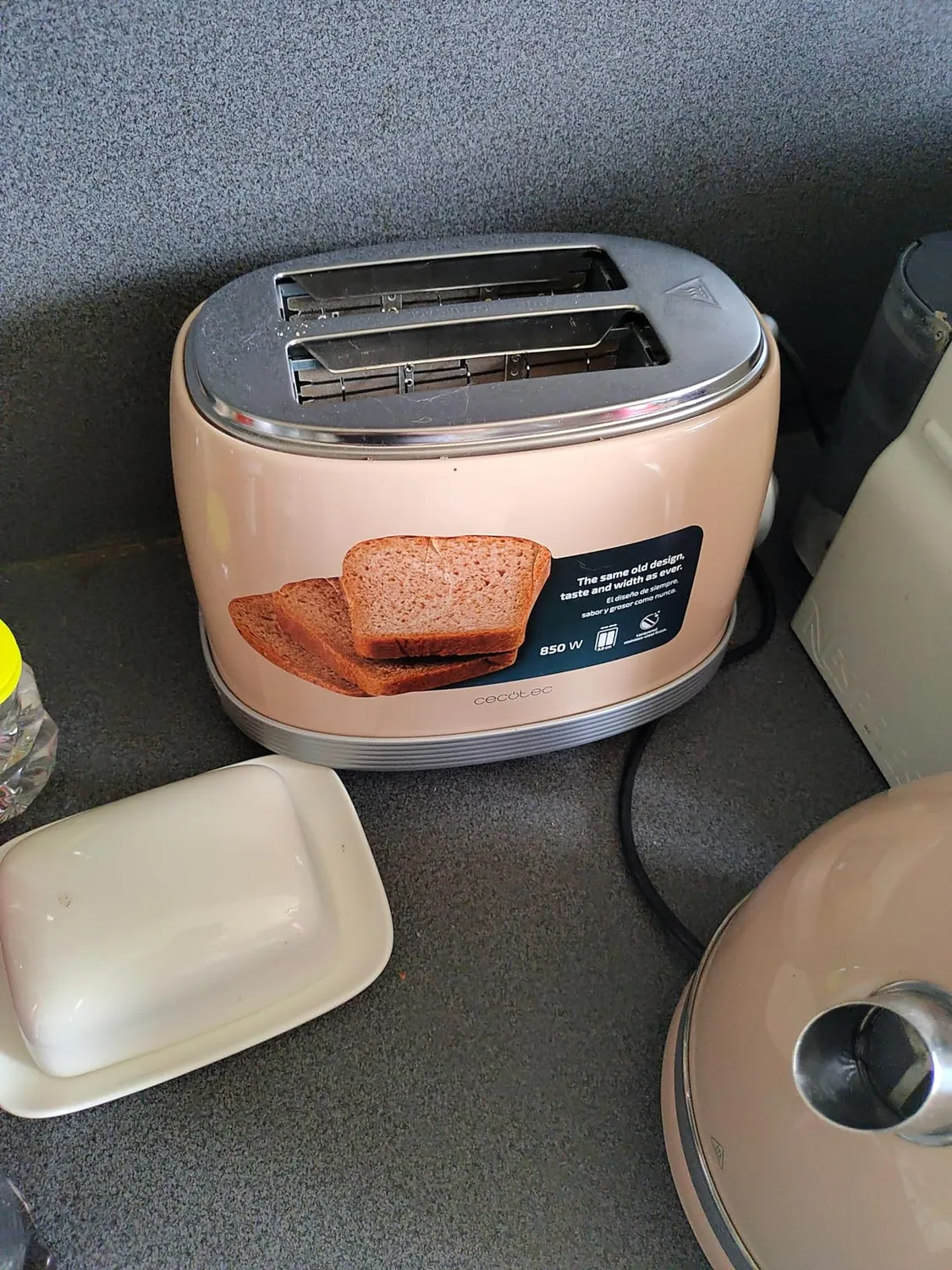Cecotec Toast Taste 800 Grille-Pain Vintage Vert 850 W