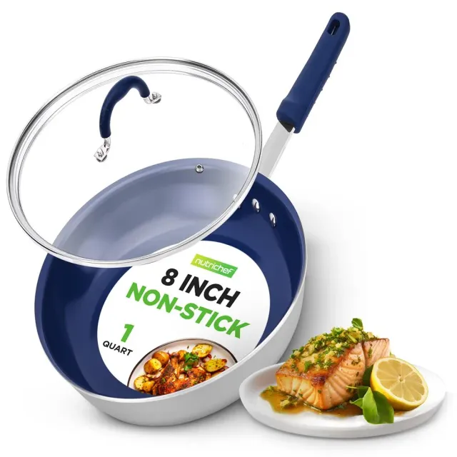 Nutrichef NCFRLD8 poêle 20 cm céramique avec couvercle