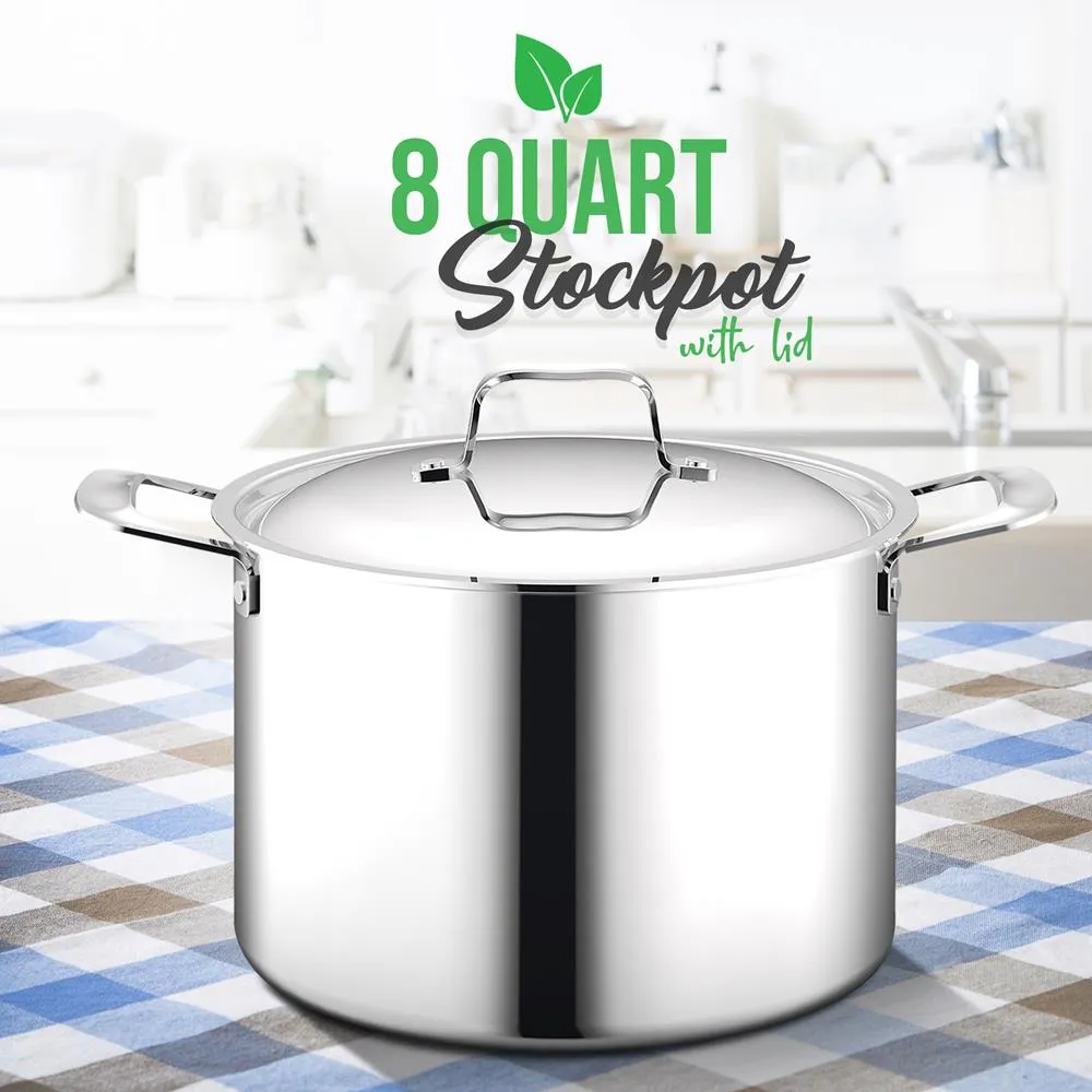 Nutrichef NCSSX45 faitout inox 7,6 L couvercle
