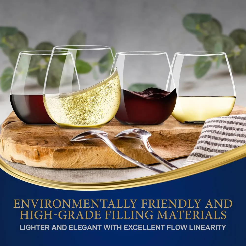 Nutrichef verres à vin sans pied cristal lot 4