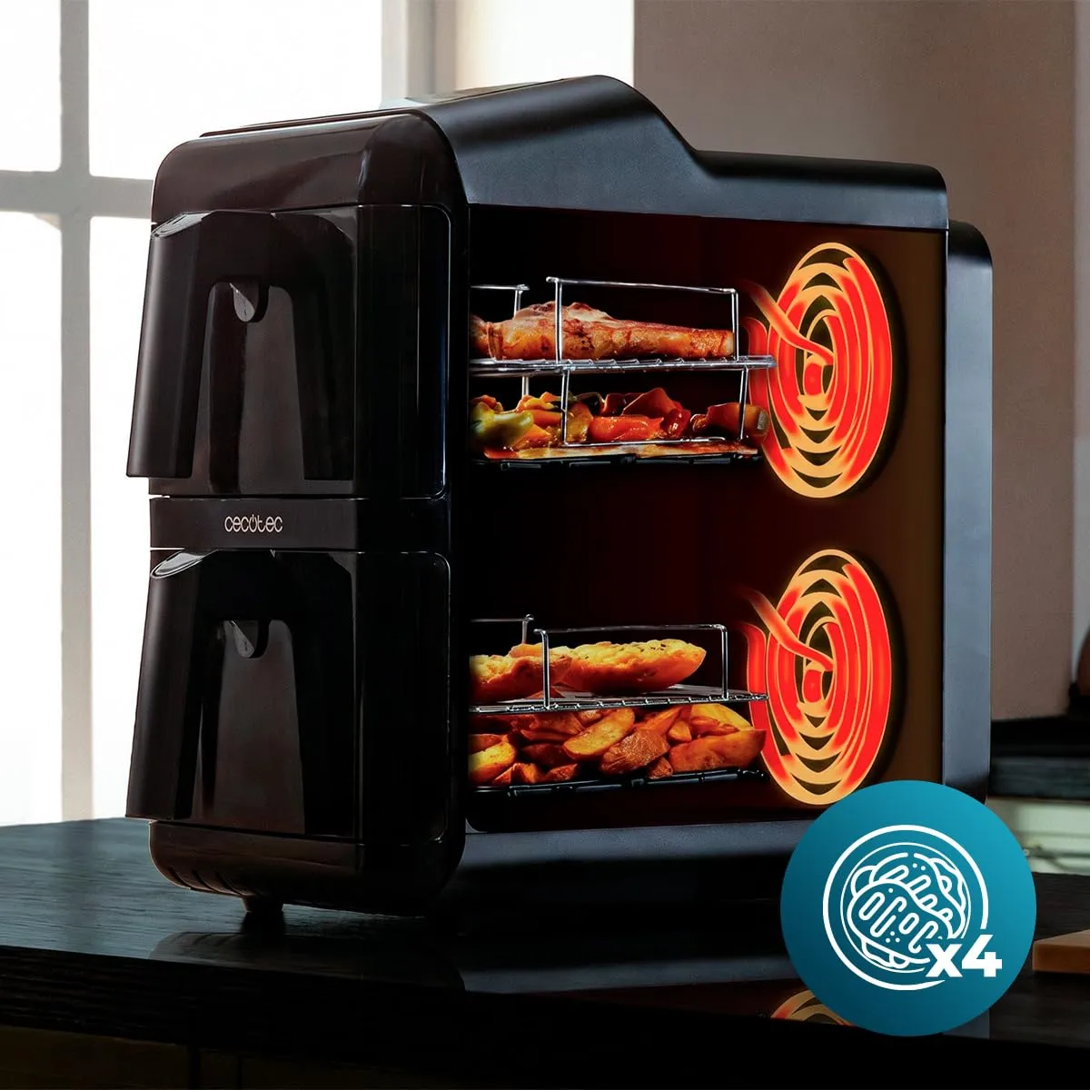 Cecotec Cecofry DuoLevel 12000 friteuse air 12 L 2x6 L