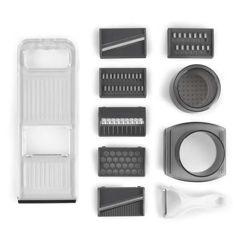 Kitchencook K-slice 7 en 1 mandoline gris 6 lames inox