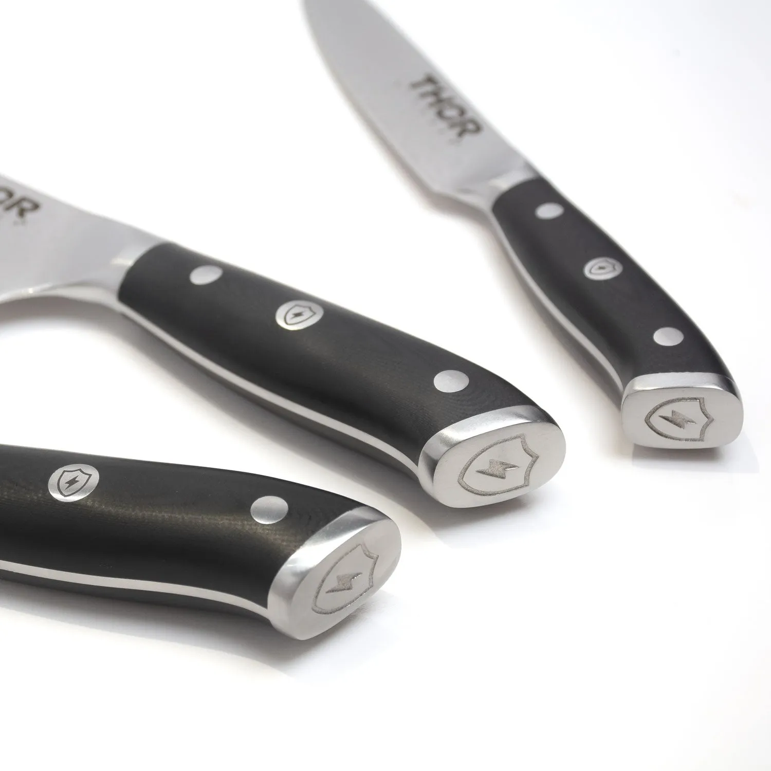 Thor set 3 couteaux Damas AUS-10 chef santoku utilitaire